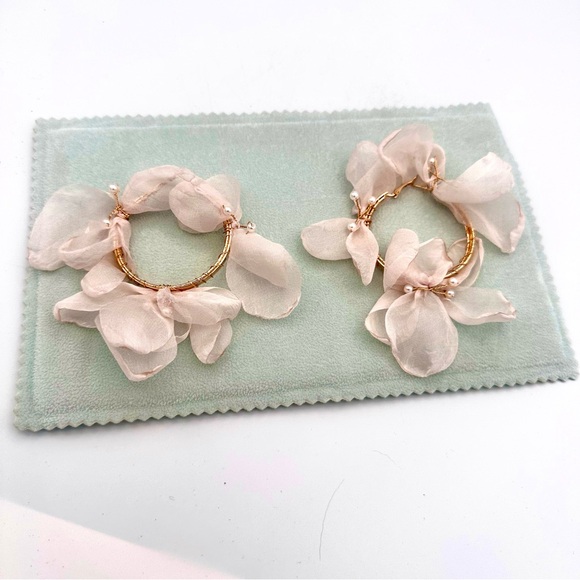 Boston Proper Jewelry - Chiffon Petal Hoop Earrings